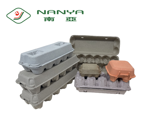 کاغذ بازیافت کارتن تخم مرغ دو چرخ غلتکی / دستگاه تخم مرغ کاغذ روغنی ماشین قالب گیری 1 سال ضمانت